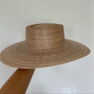 Lack of color straw hat- Palma wide boater